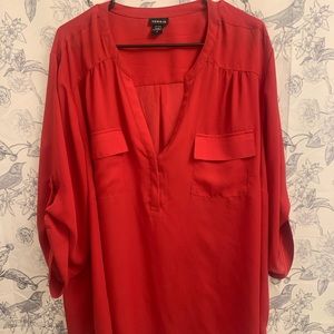 Red Torrid Blouse NWOT
